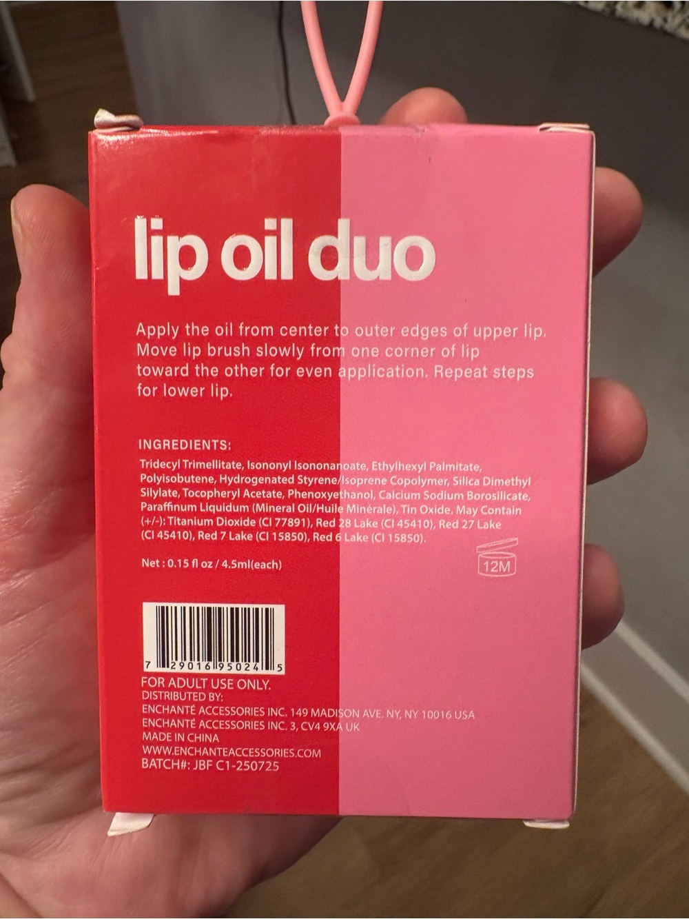 ๐ Lip Oil Duo Set Moisturizing Gloss 2-Pack Heart Cap New Gift Set - Picture 3 of 4